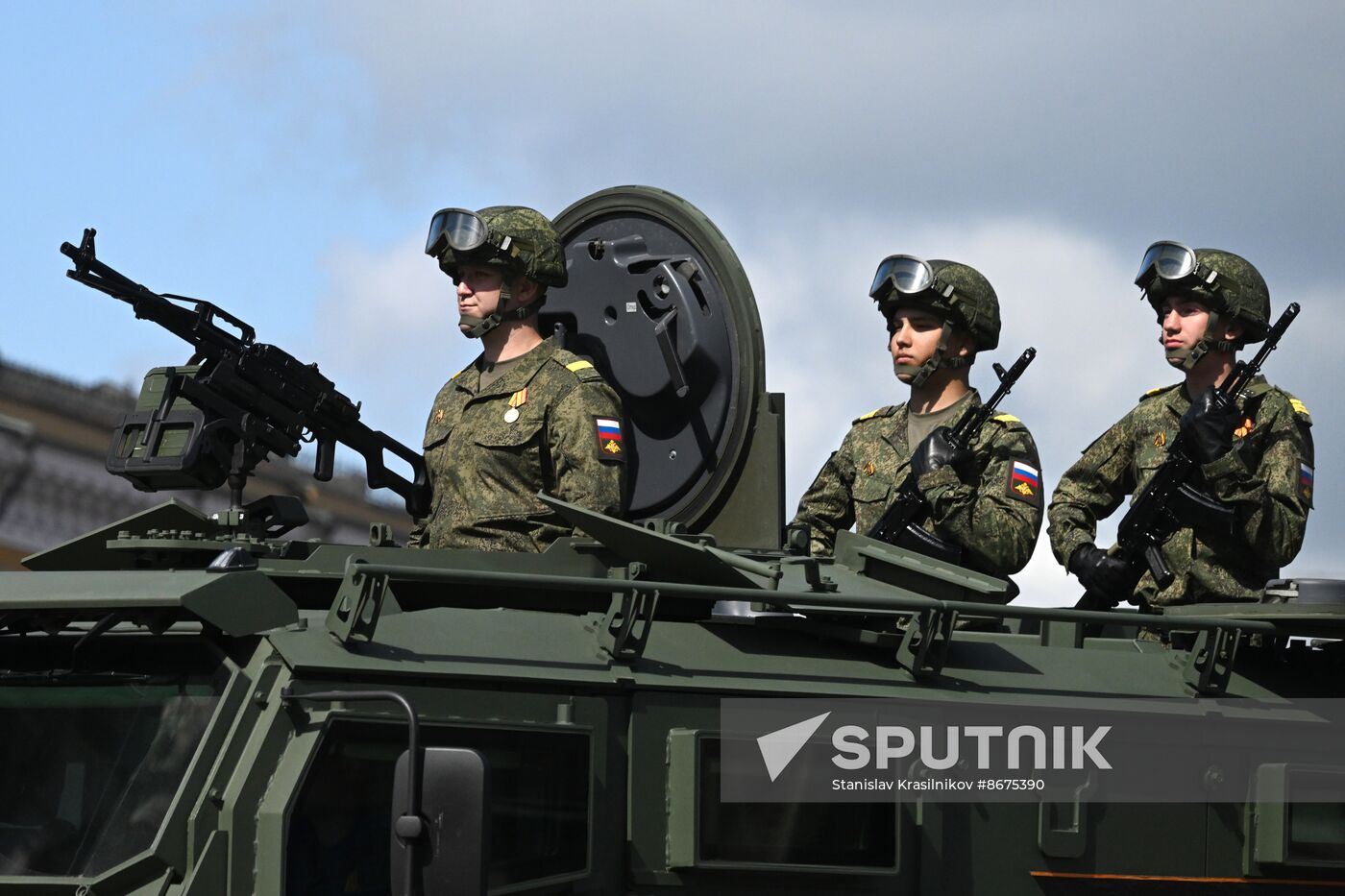 Russia WWII Victory Parade Rehearsal