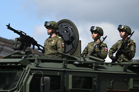 Russia WWII Victory Parade Rehearsal