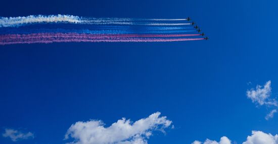 Russia WWII Victory Parade Rehearsal