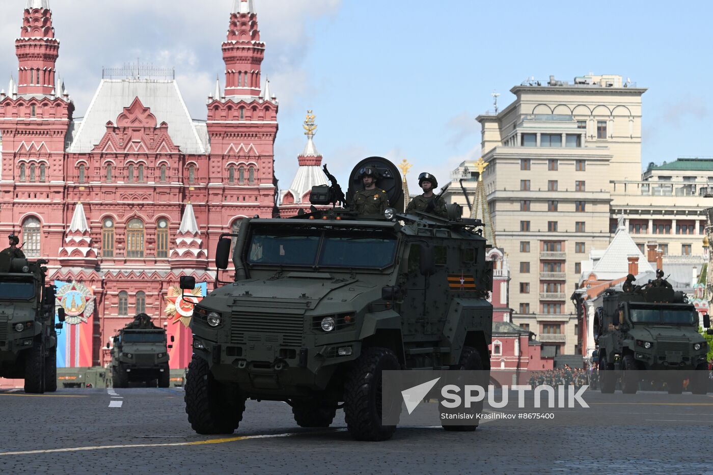 Russia WWII Victory Parade Rehearsal