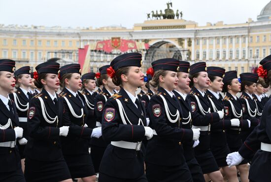Russia Regions WWII Victory Parade Rehearsal