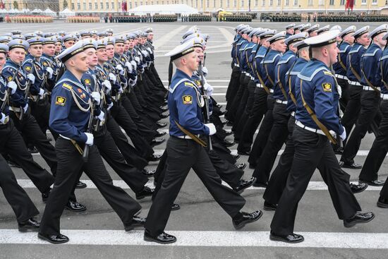 Russia Regions WWII Victory Parade Rehearsal