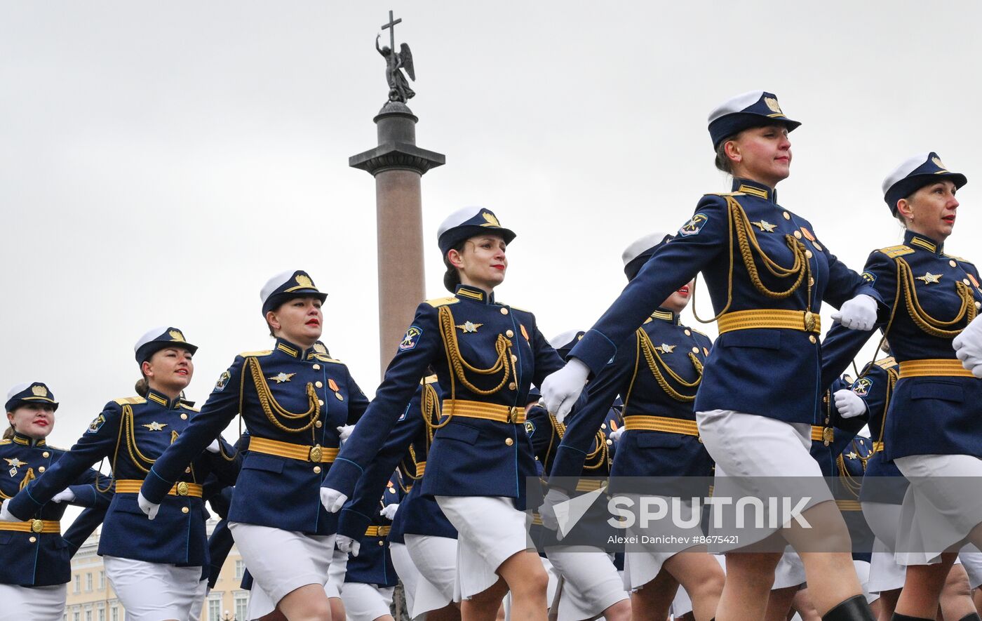 Russia Regions WWII Victory Parade Rehearsal