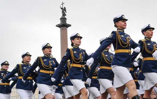 Russia Regions WWII Victory Parade Rehearsal