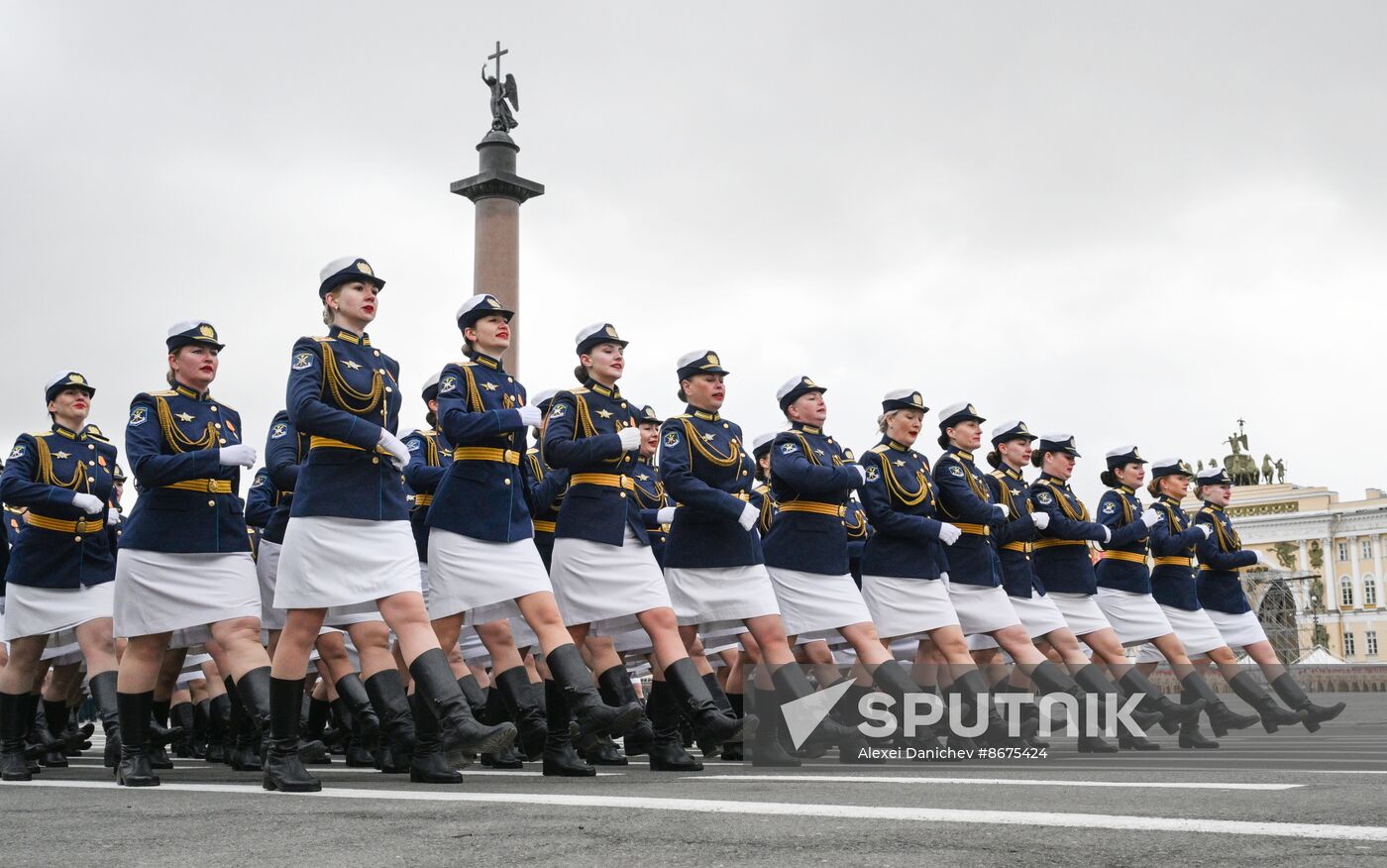 Russia Regions WWII Victory Parade Rehearsal