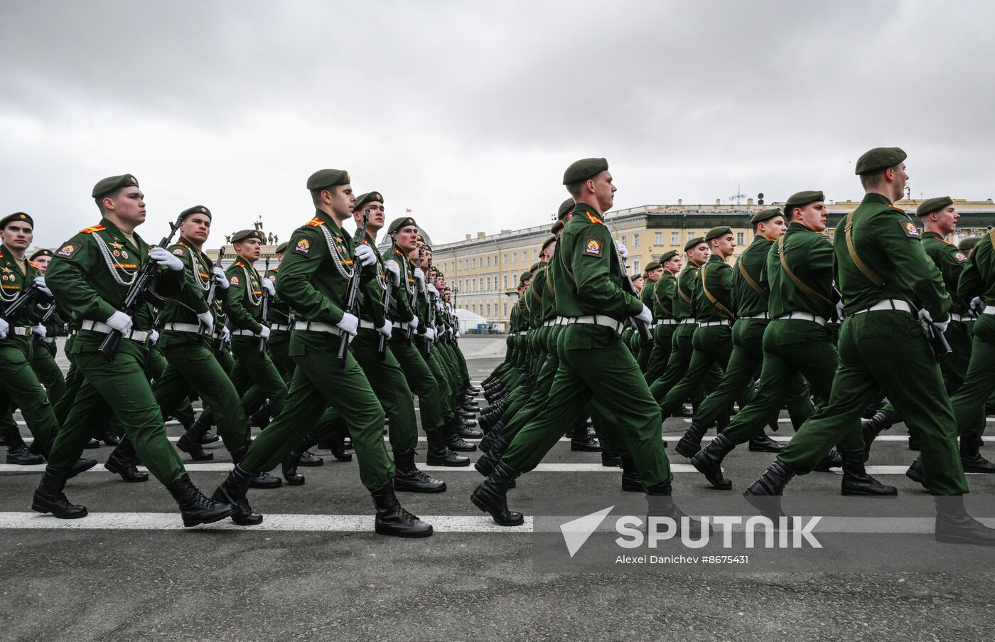 Russia Regions WWII Victory Parade Rehearsal