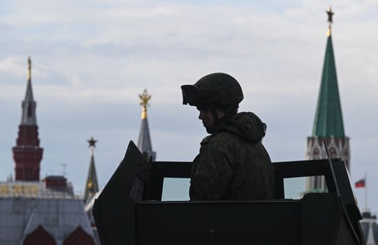 Russia WWII Victory Parade Rehearsal