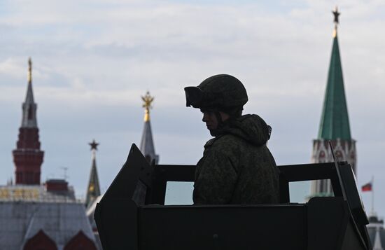 Russia WWII Victory Parade Rehearsal