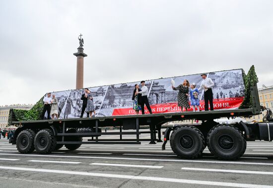 Russia Regions WWII Victory Parade Rehearsal