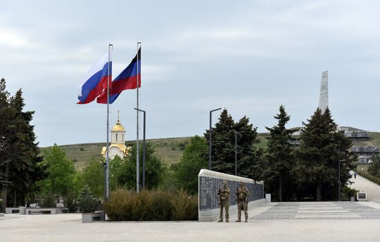 Russia DPR WWII Victory Anniversary Event