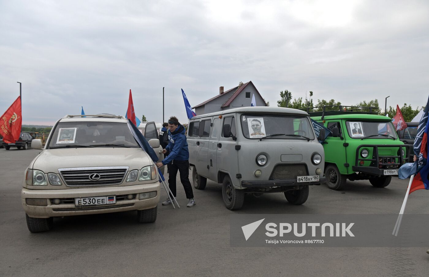 Russia DPR WWII Victory Anniversary Event