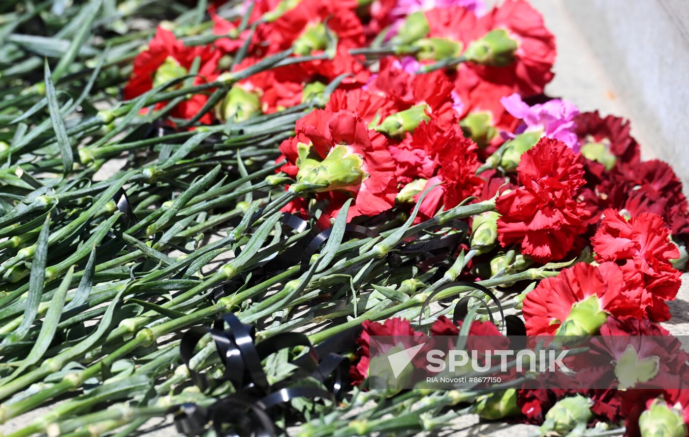 Russia LPR WWII Victory Day Anniversary Eternal Flame