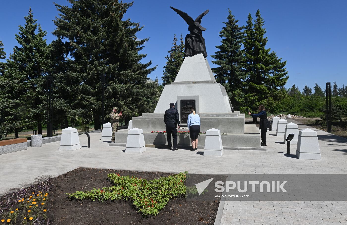 Russia LPR WWII Victory Day Anniversary Eternal Flame