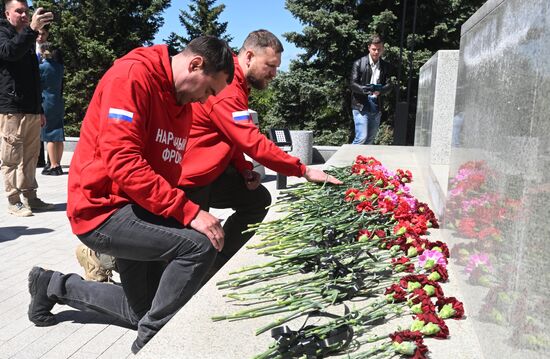 Russia LPR WWII Victory Day Anniversary Eternal Flame