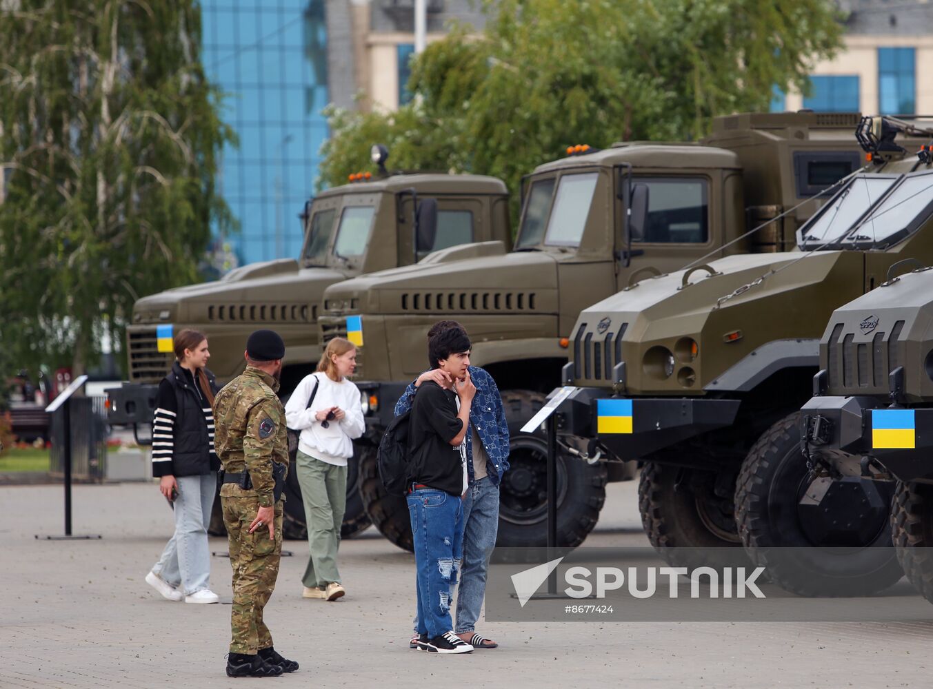 Russia Ukraine Captured Military Equipment Exhibition