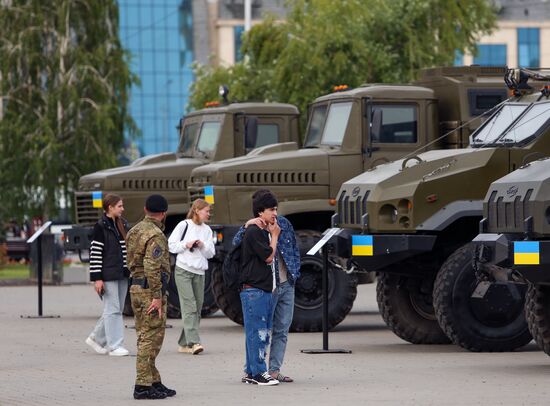 Russia Ukraine Captured Military Equipment Exhibition