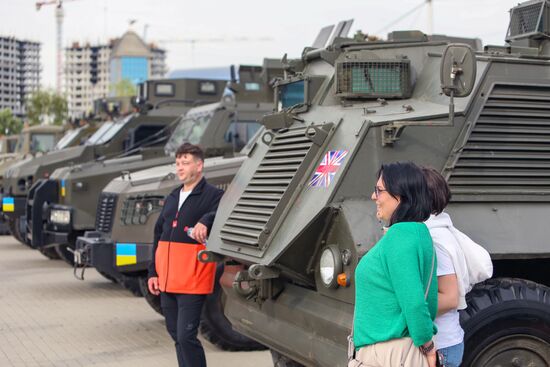 Russia Ukraine Captured Military Equipment Exhibition