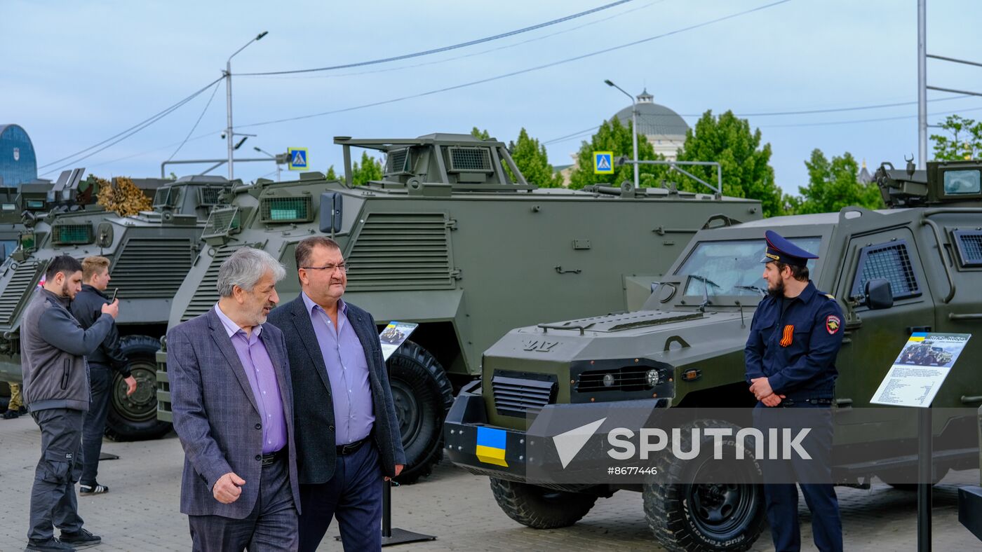 Russia Ukraine Captured Military Equipment Exhibition