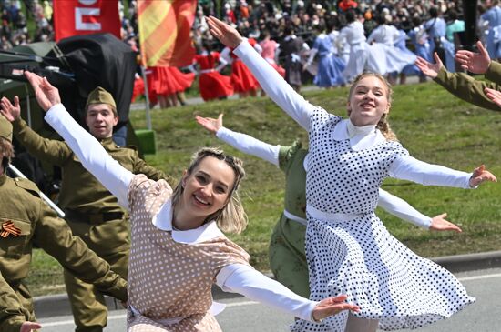 Russia Regions WWII Victory Day Celebrations