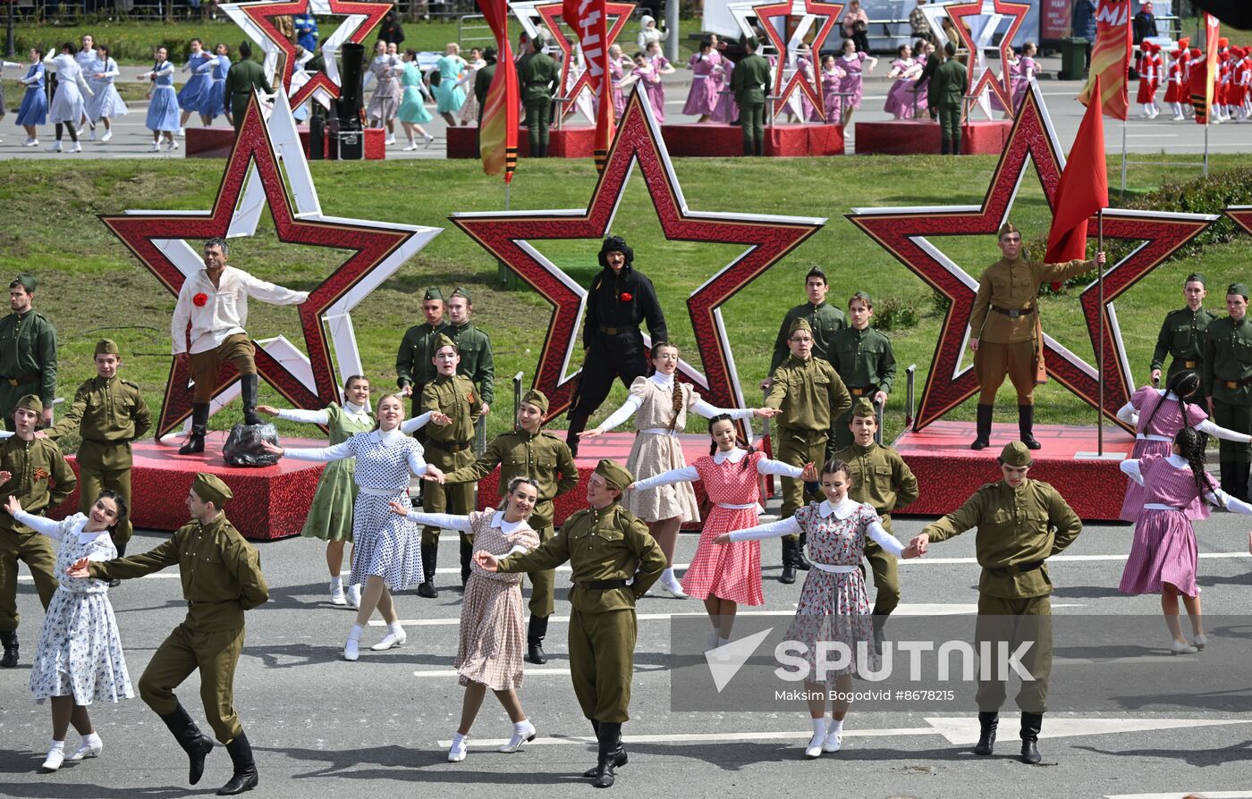 Russia Regions WWII Victory Day Celebrations