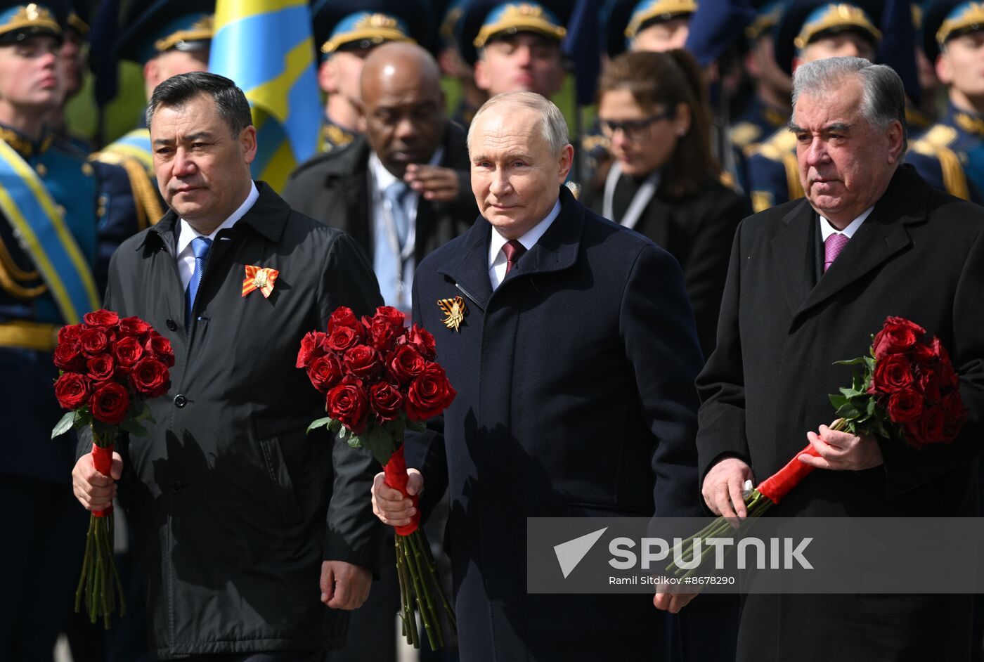 Russia Putin WWII Victory Day Wreath Laying