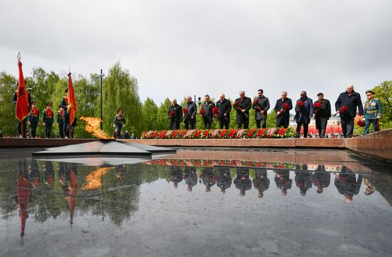 Russia Putin WWII Victory Day Wreath Laying