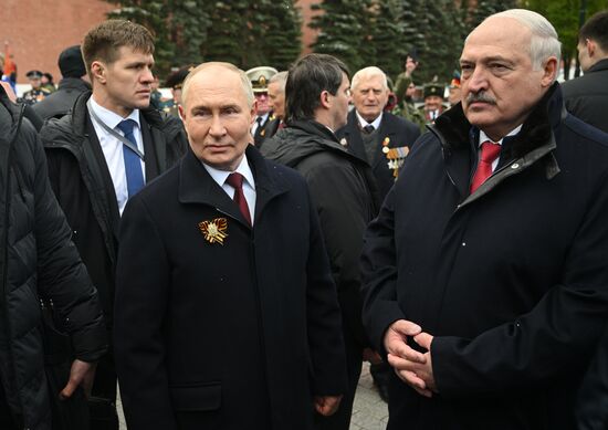 Russia Putin WWII Victory Day Wreath Laying