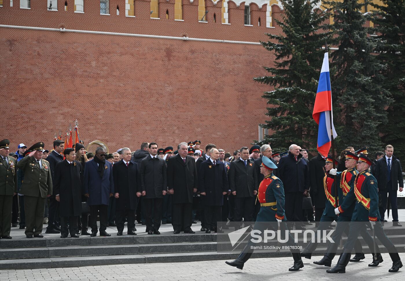 Russia Putin WWII Victory Day Wreath Laying