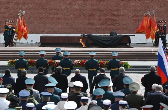 Russia Putin WWII Victory Day Wreath Laying