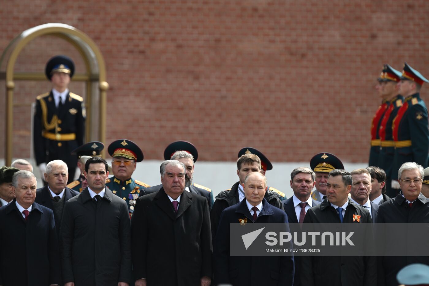 Russia Putin WWII Victory Day Wreath Laying