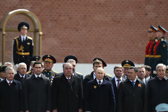 Russia Putin WWII Victory Day Wreath Laying