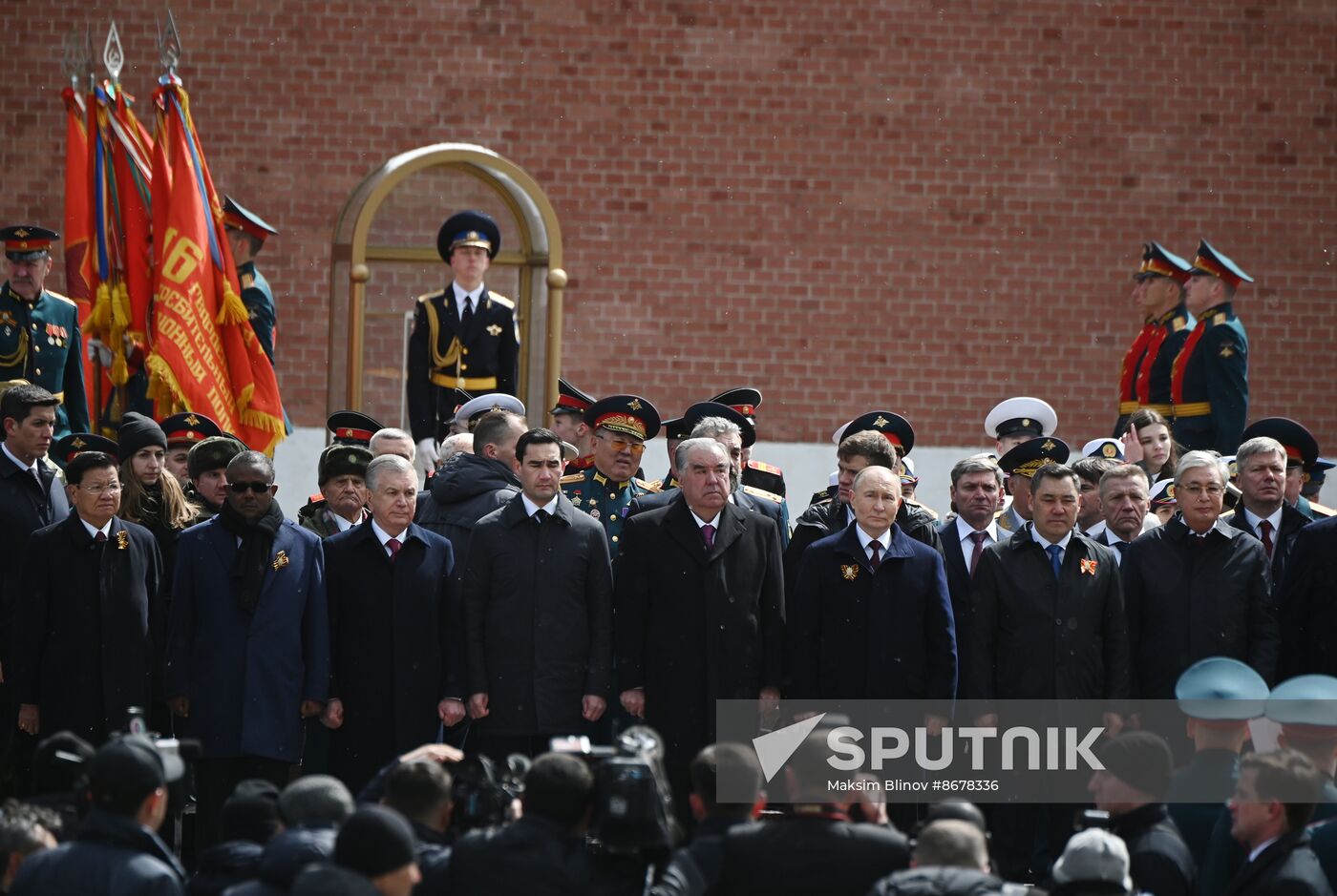 Russia Putin WWII Victory Day Wreath Laying