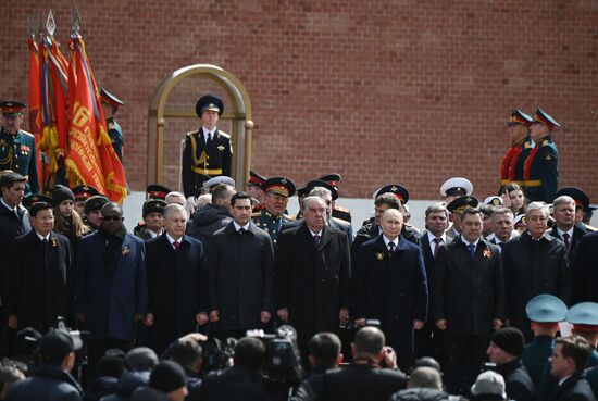 Russia Putin WWII Victory Day Wreath Laying