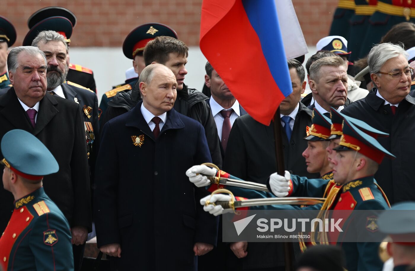 Russia Putin WWII Victory Day Wreath Laying