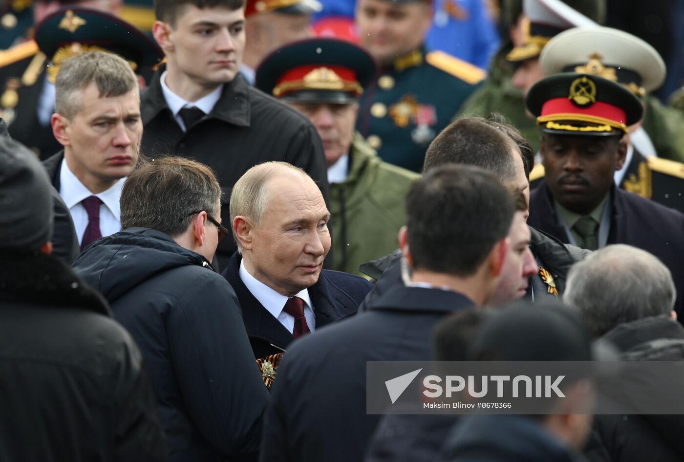 Russia Putin WWII Victory Day Wreath Laying