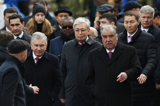 Russia Putin WWII Victory Day Wreath Laying