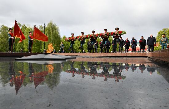 Russia Putin WWII Victory Day Wreath Laying