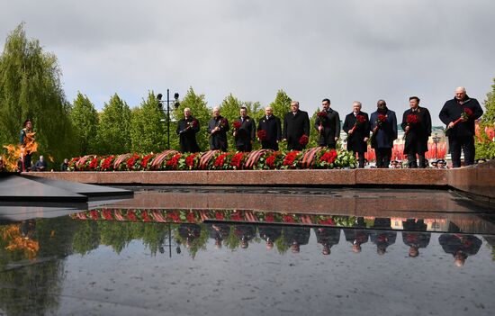 Russia Putin WWII Victory Day Wreath Laying