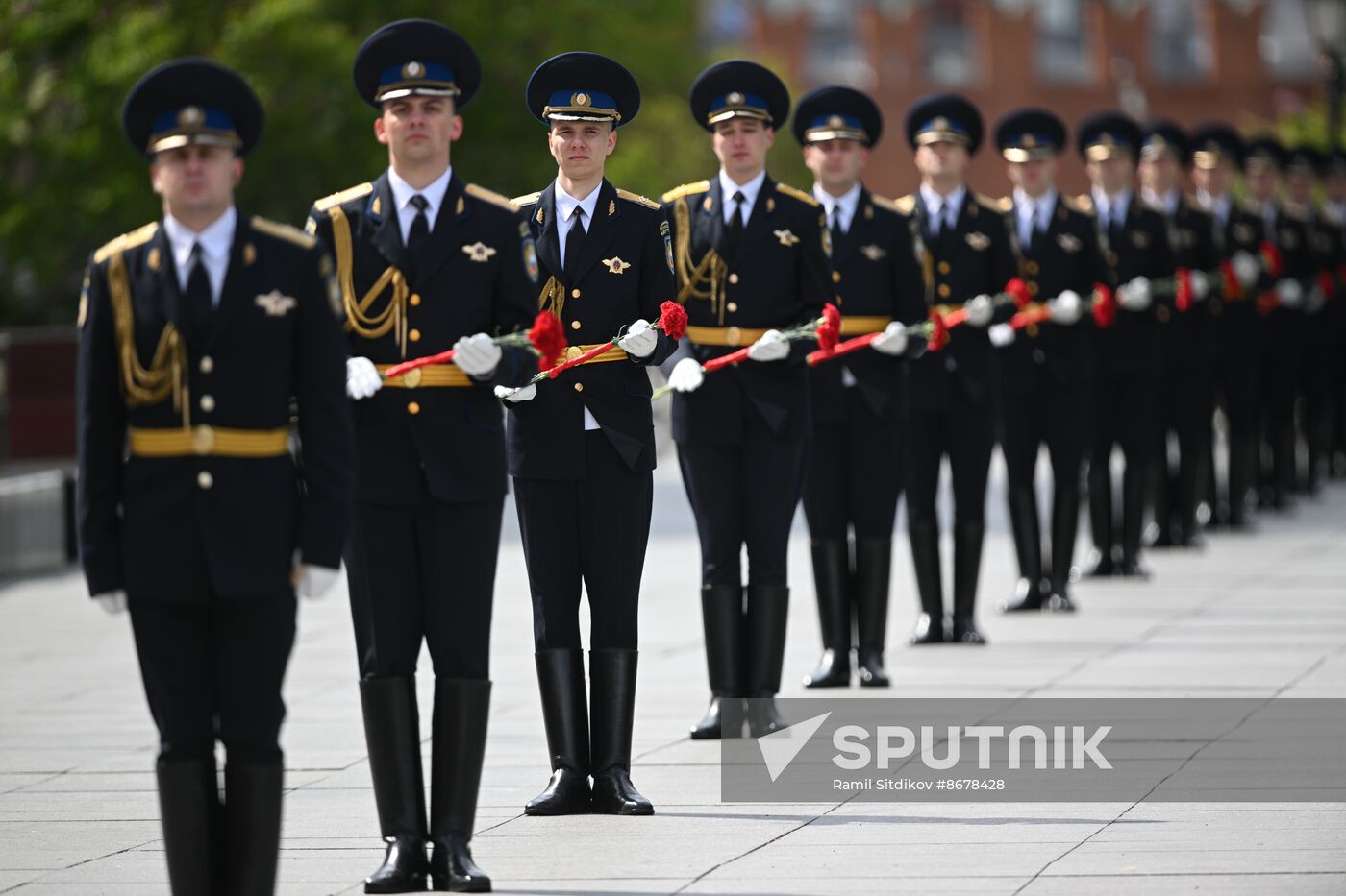 Russia Putin WWII Victory Day Wreath Laying