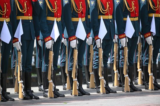 Russia Putin WWII Victory Day Wreath Laying