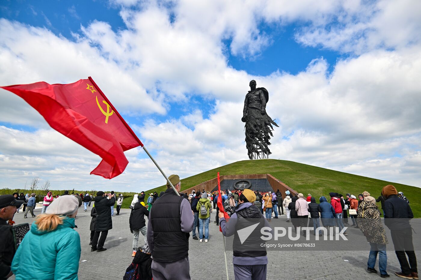 Russia WWII Victory Day Rzhev Memorial