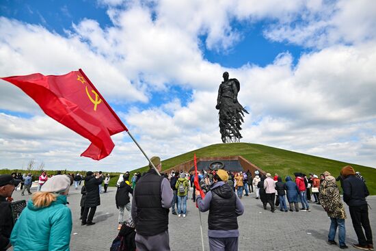 Russia WWII Victory Day Rzhev Memorial