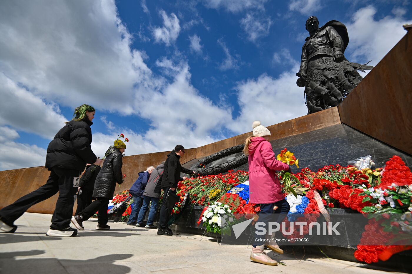 Russia WWII Victory Day Rzhev Memorial