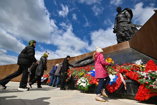 Russia WWII Victory Day Rzhev Memorial