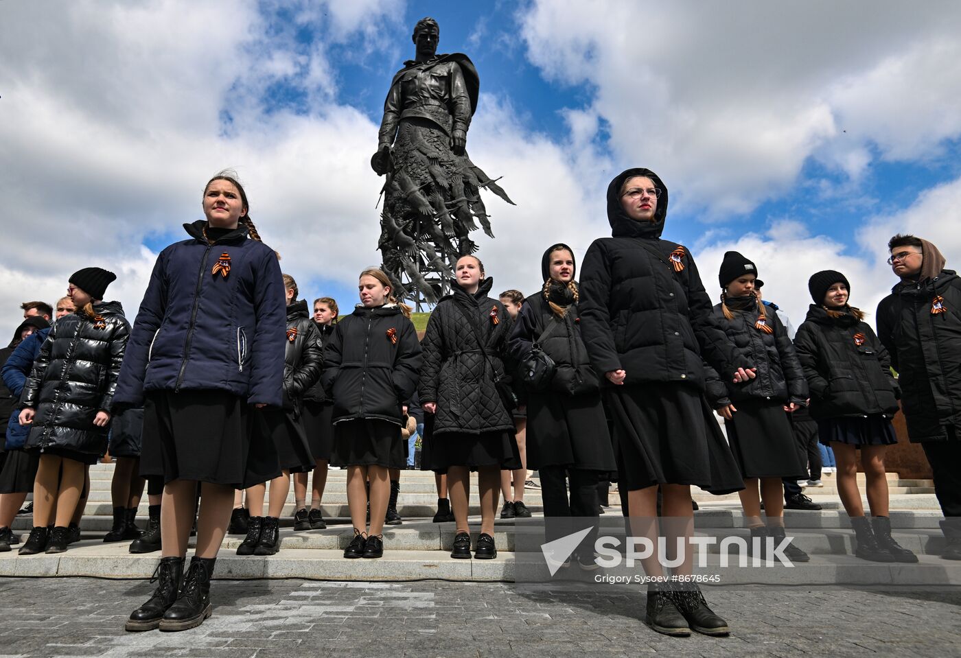 Russia WWII Victory Day Rzhev Memorial