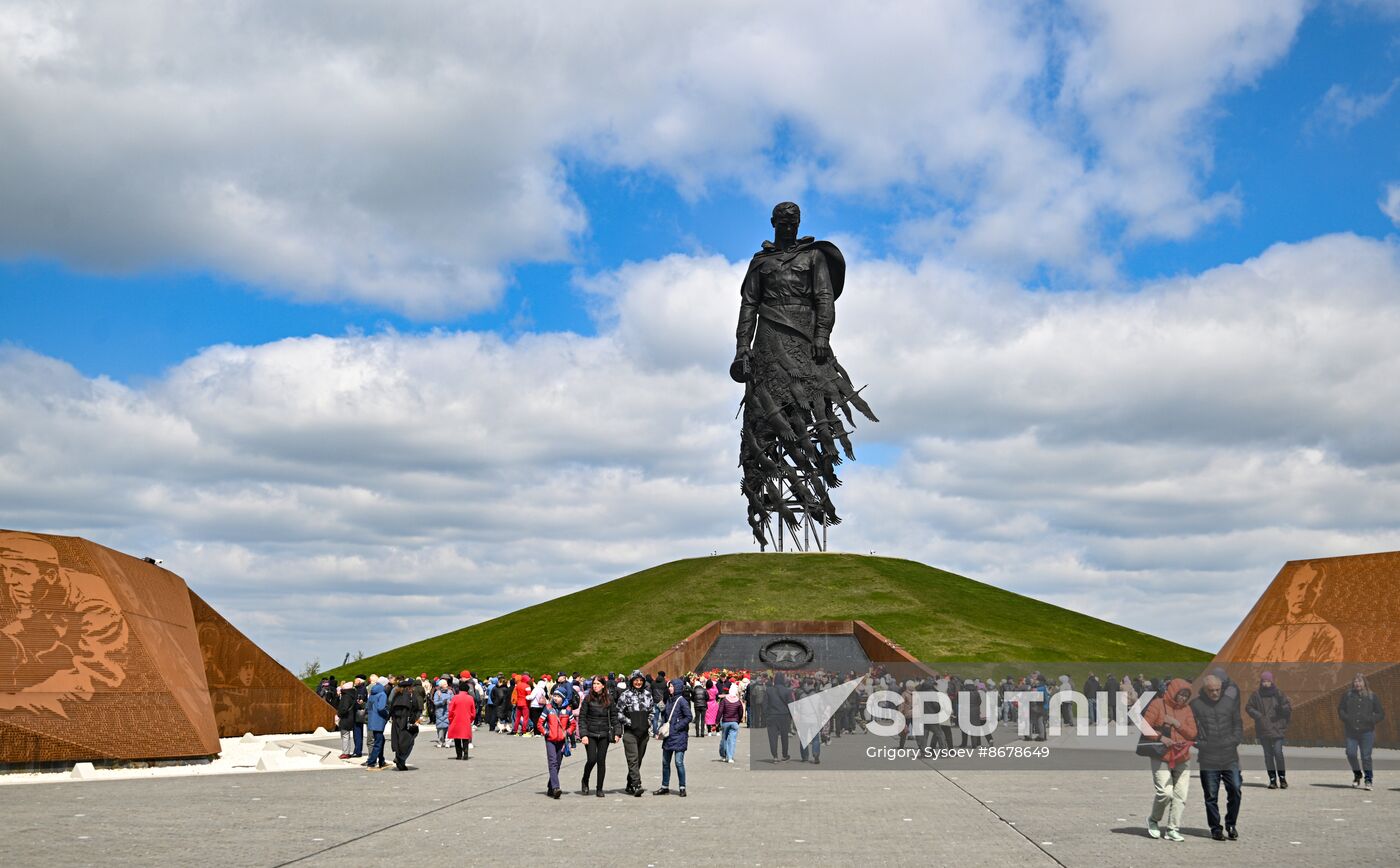 Russia WWII Victory Day Rzhev Memorial