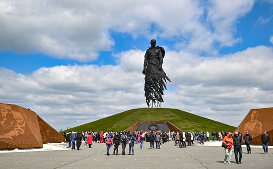 Russia WWII Victory Day Rzhev Memorial