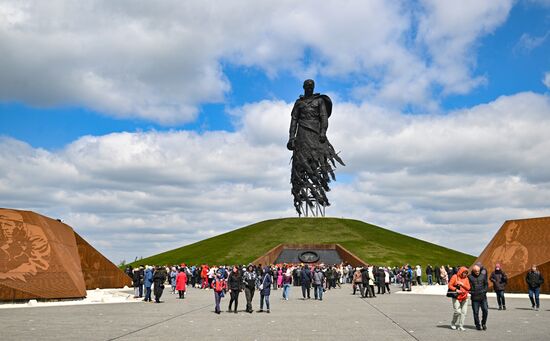 Russia WWII Victory Day Rzhev Memorial