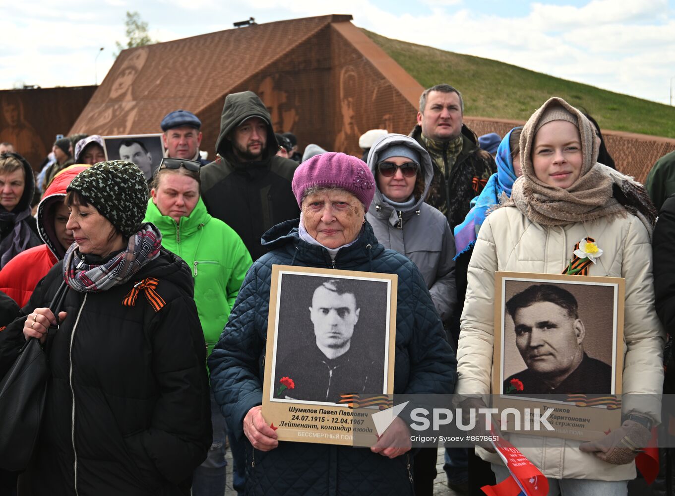 Russia WWII Victory Day Rzhev Memorial