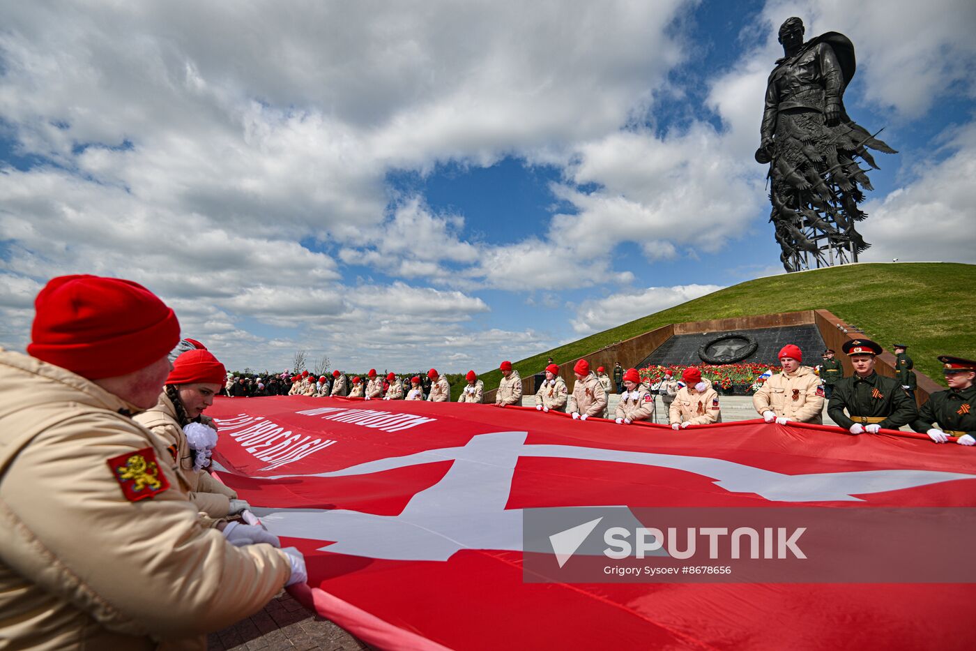 Russia WWII Victory Day Rzhev Memorial